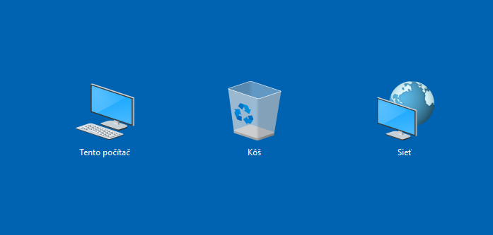 Ako skryť ikony na ploche vo Windows 10?