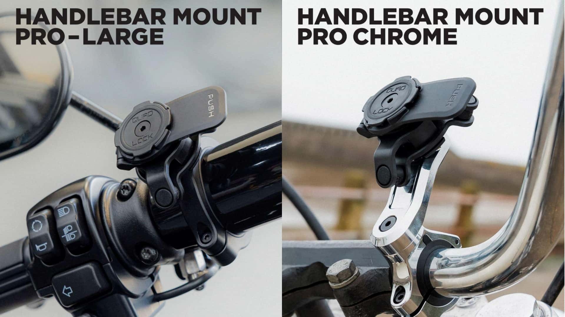 Quadlock predstavil nové držiaky pre motocykle s hrubšími riadidlami