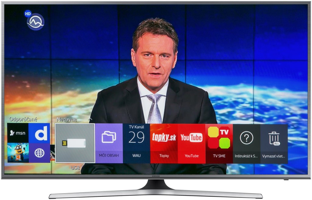 Plochý televízor s UHD rozlíšením