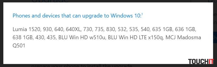 Zoznam telefónov, ktoré je možné aktualizovať na Windows 10