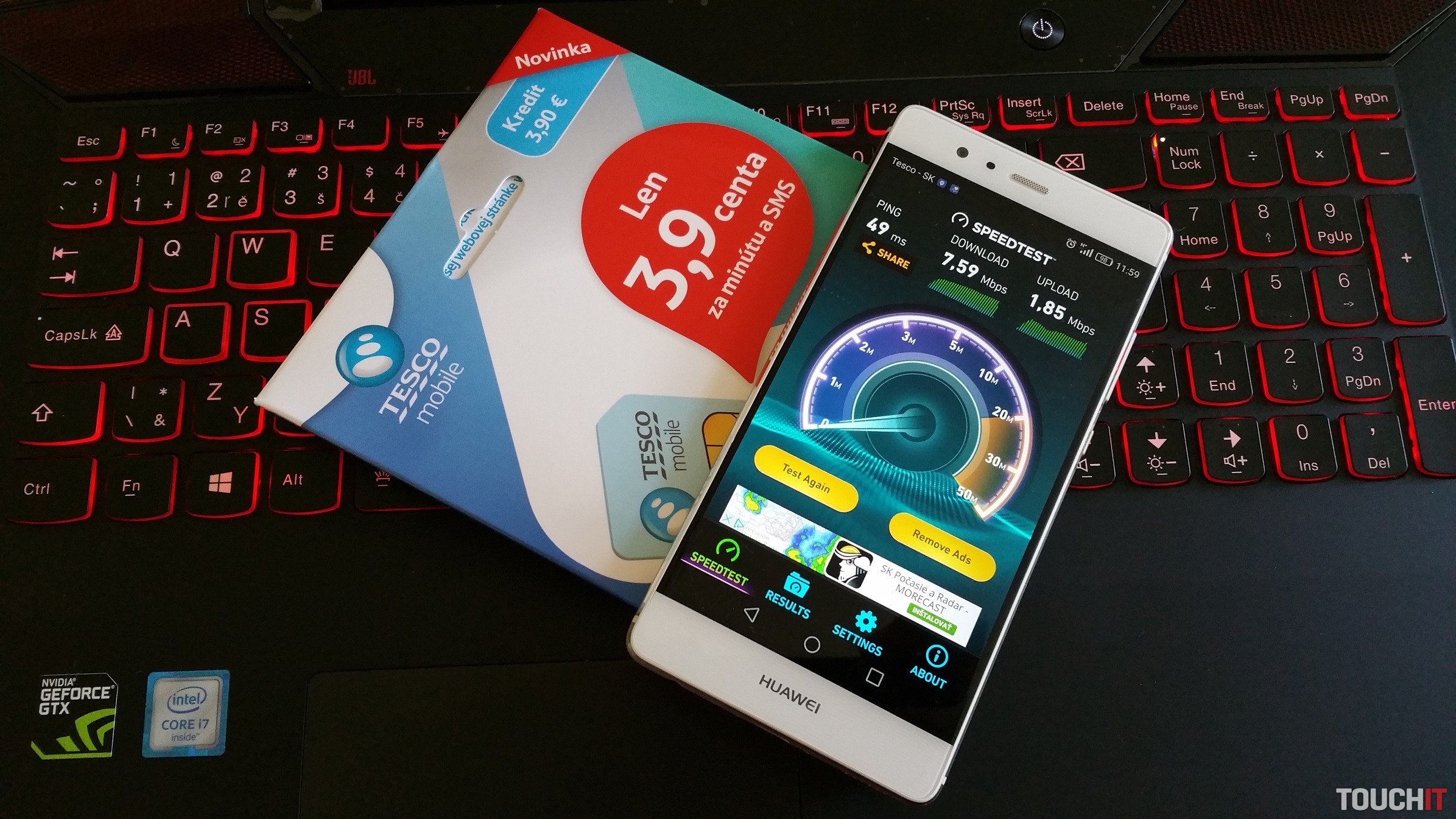 Testujeme novú predplatenú kartu Tesco mobile Bodka