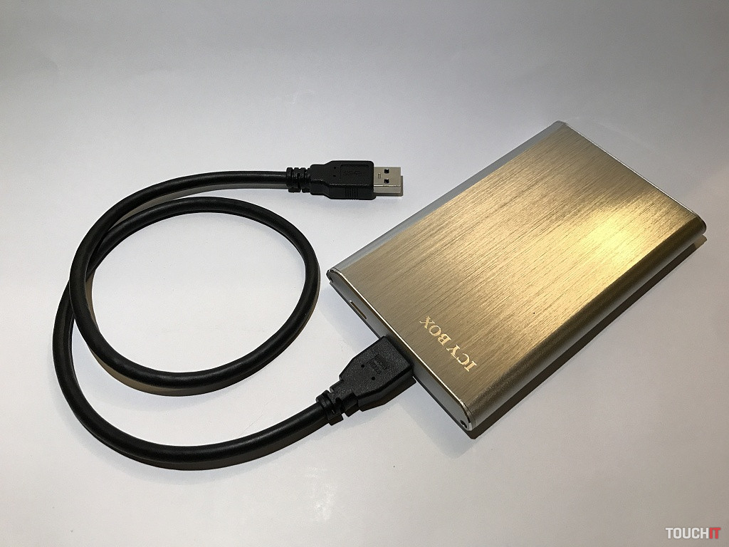 ICY BOX: Hliníkový externý box pre 2.5“ SATA HDD/SSD