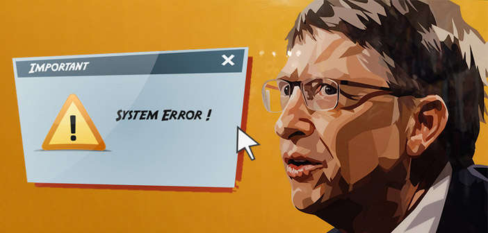 Rozzúrený Bill Gates píše e-mail programátorom Microsoftu