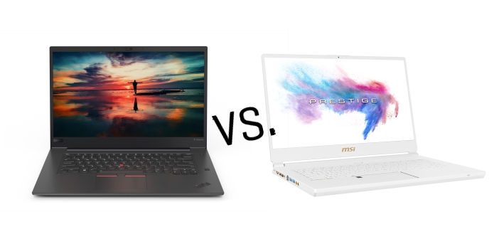 Duel: Lenovo ThinkPad X1 Extreme vs. MSI Prestige P65 Creator 8RF