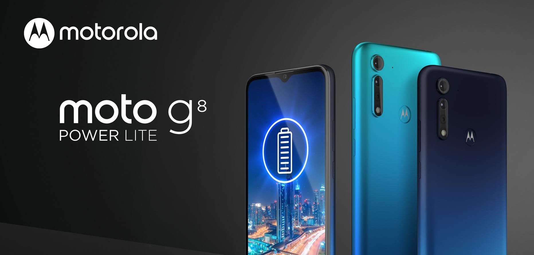 Vychutnajte si slobodu s úžasnou batériou a systémom troch fotoaparátov smartfónu moto g8 power lite