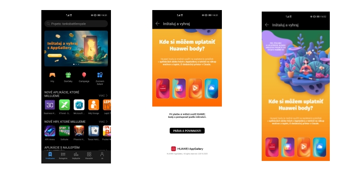 Získajte platenú hru či miesto v cloude zadarmo: Huawei rozdáva kredity za inštalovanie aplikácií z AppGallery