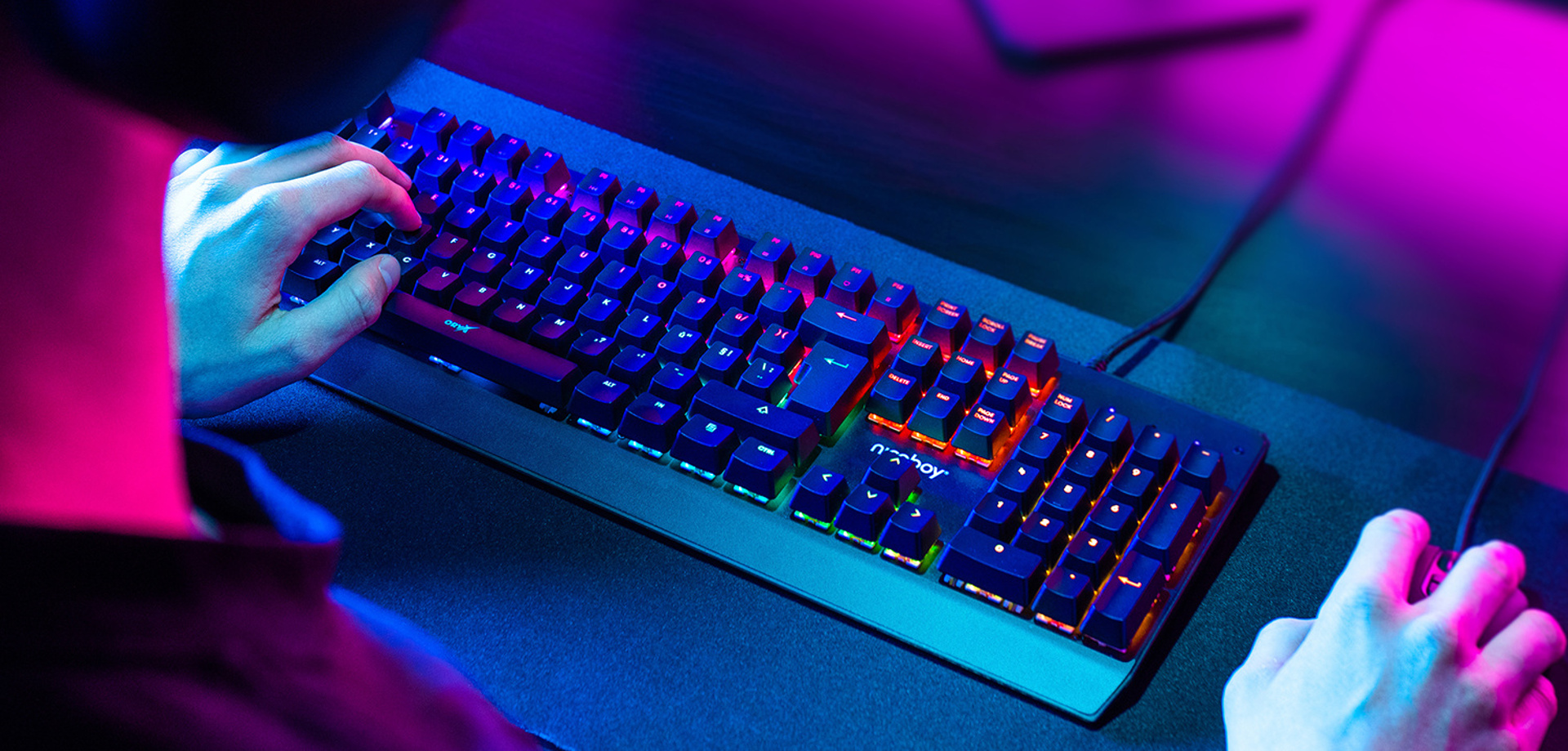 Niceboy ORYX K610 Chameleon: Mechanická klávesnica všetkých žánrov a farieb
