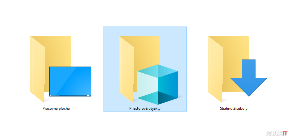 Windows 10 odstráni jeden zo svojich adresárov