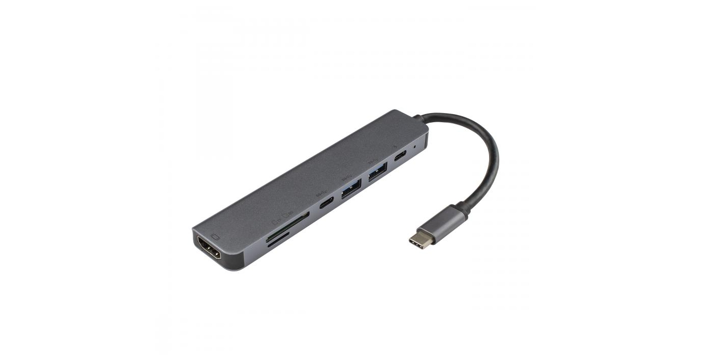 Šikovný rozbočovač Sbox USB C – HDTV Multifuncional Adapter