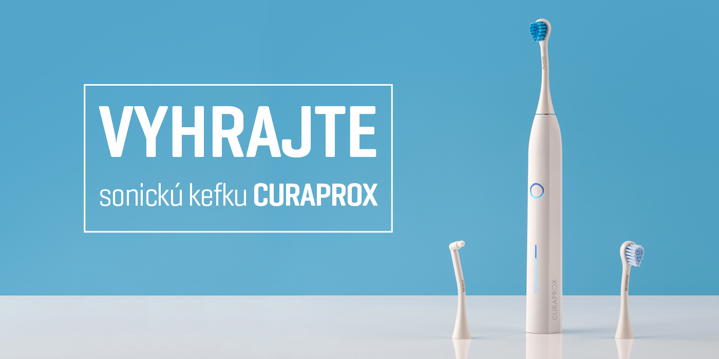SÚŤAŽ: Vyhrajte sonickú zubnú kefku Curaprox Hydrosonic Pro