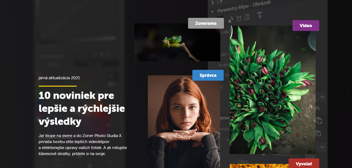 Jarné Zoner Photo Studio X: Lepšia úprava videa a rýchlejšia úprava fotiek