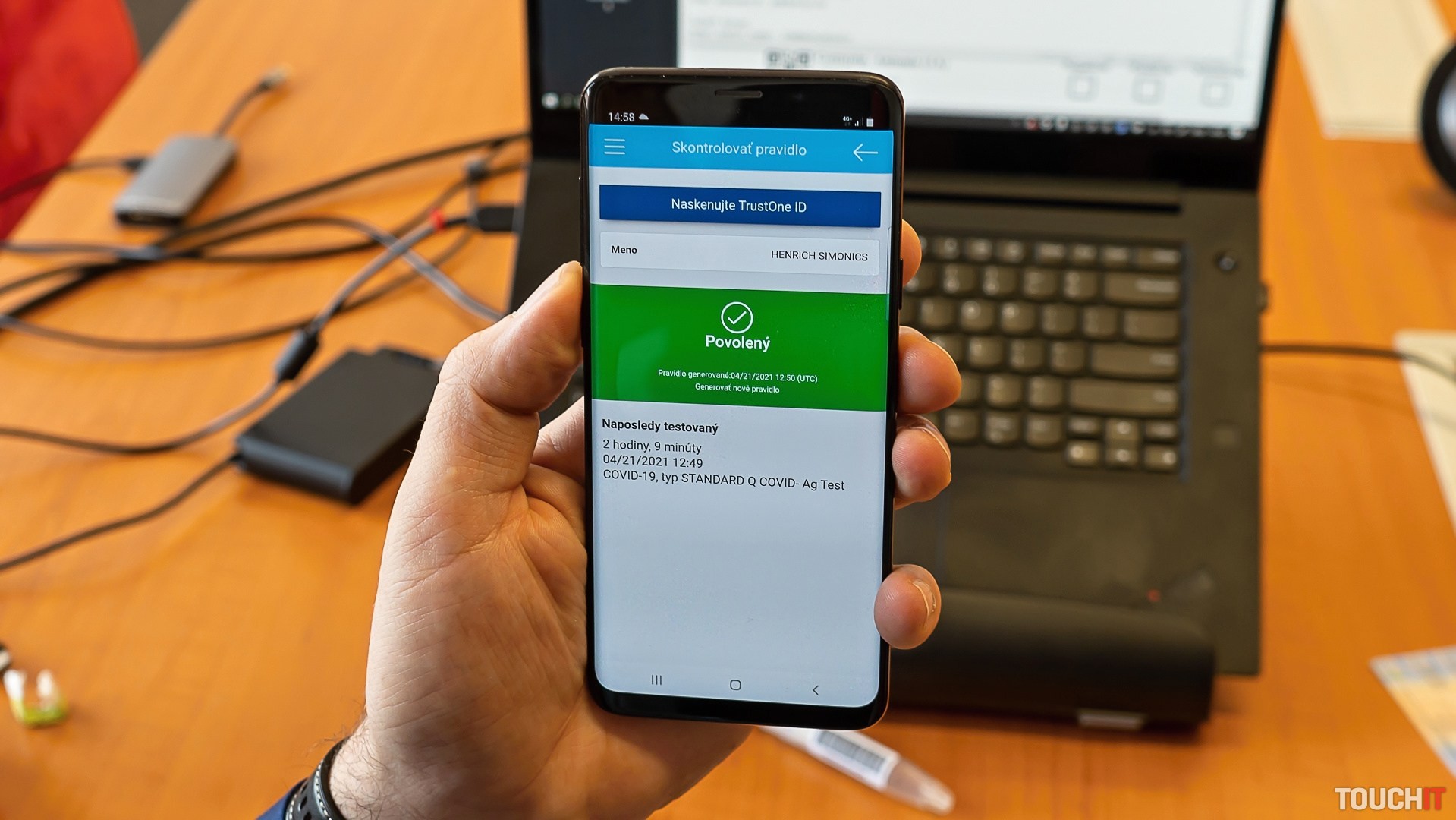 TrustOne: Na digitálny Zelený certifikát pri testovaní či očkovaní stačí 10 minút a dva mobilné telefóny