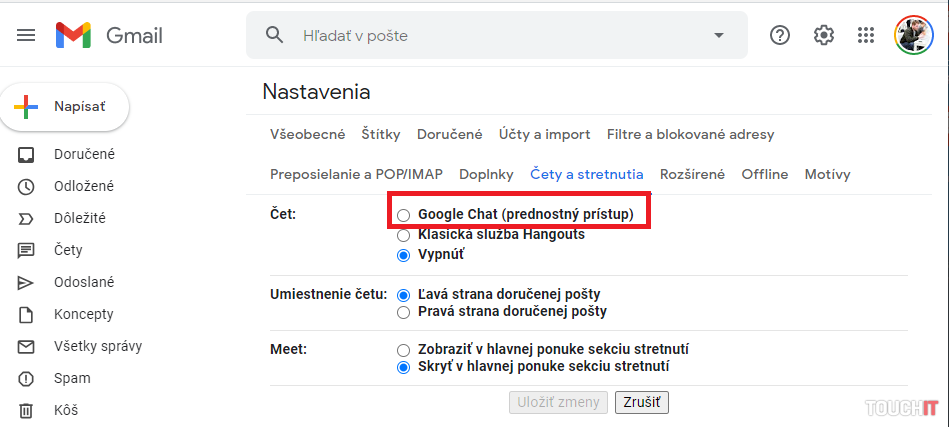 gmail settings