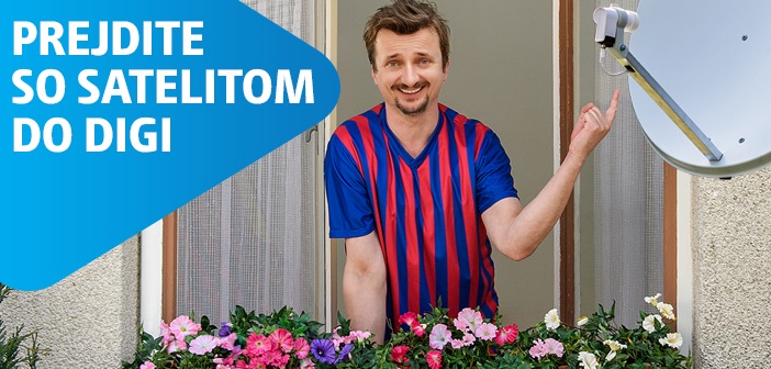 Neotáčajte starý satelit, prejdite s ním do DIGI