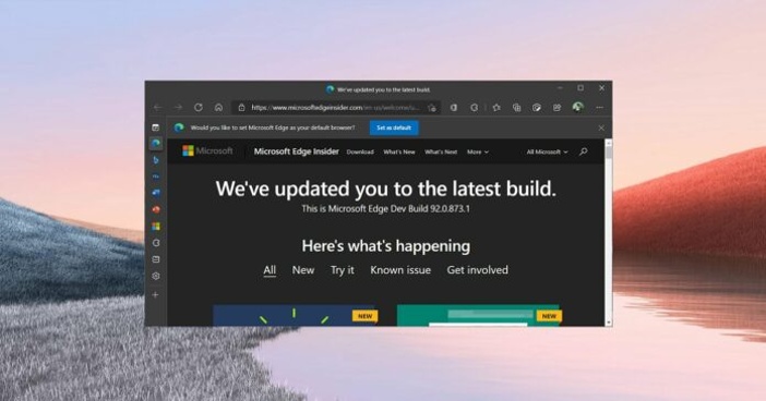 Prehliadač Edge získava podporu Microsoft Office a Windows Search