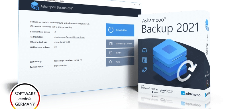 Stiahnite si zálohovanie zadarmo: Ashampoo Backup 2021