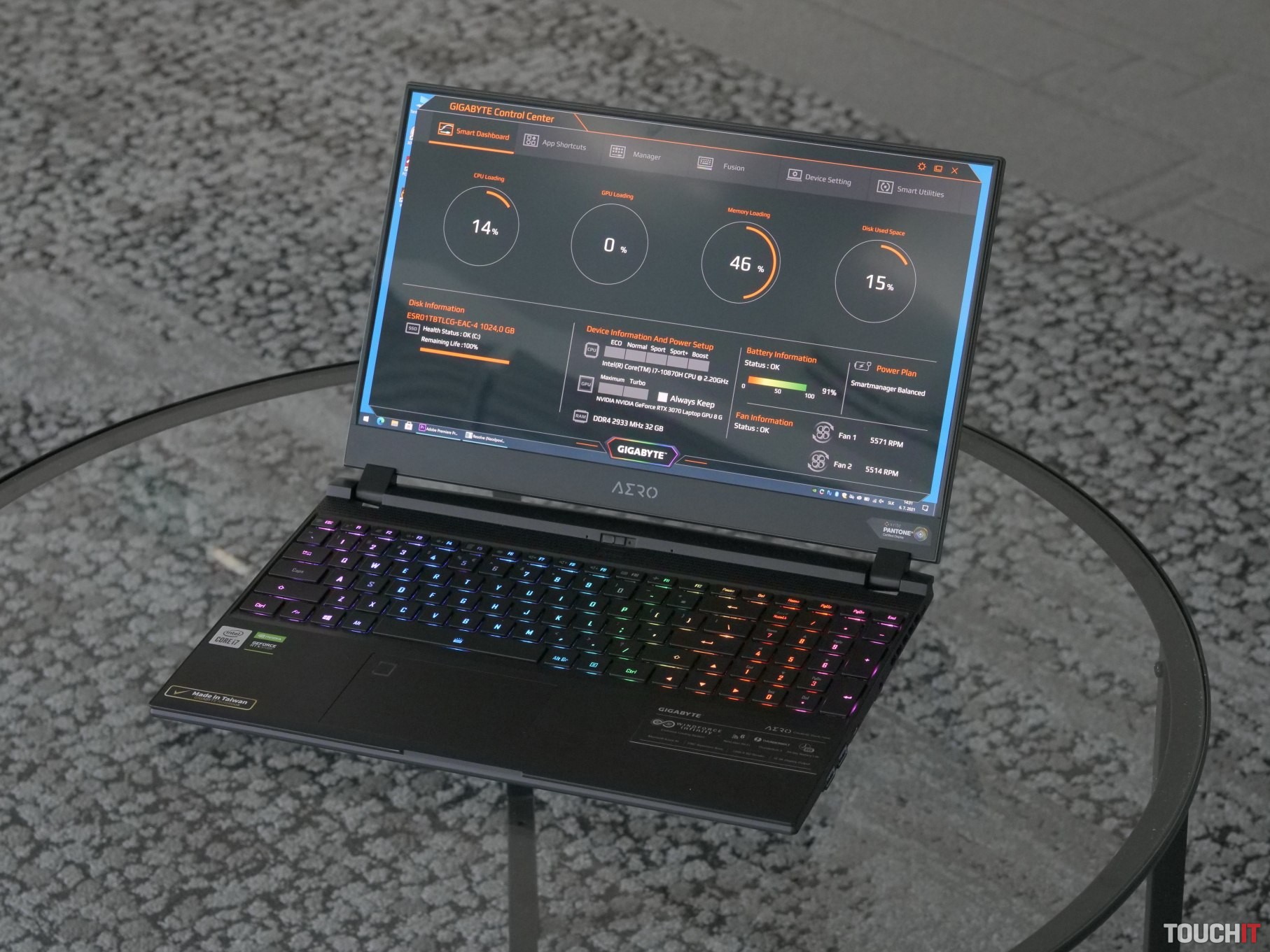NVIDIA RTX: Testy a rendering na notebooku Gigabyte Aero 15