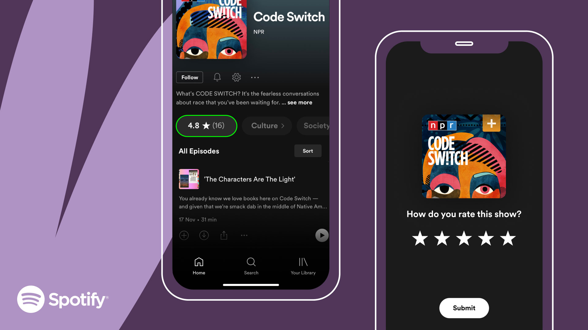 Spotify pridáva funkciu hodnotenia podcastov