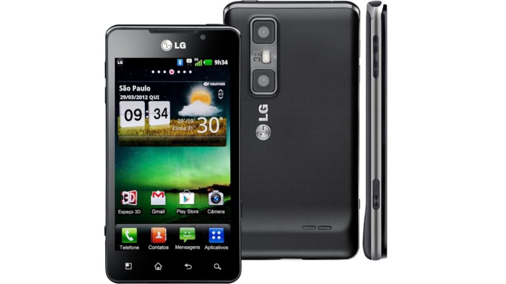 LG Optimus 3D so schopnosťou vytvárať 3D (skôr stereoskopické) fotografie. Nápad sa neujal, používatelia to nepotrebovali