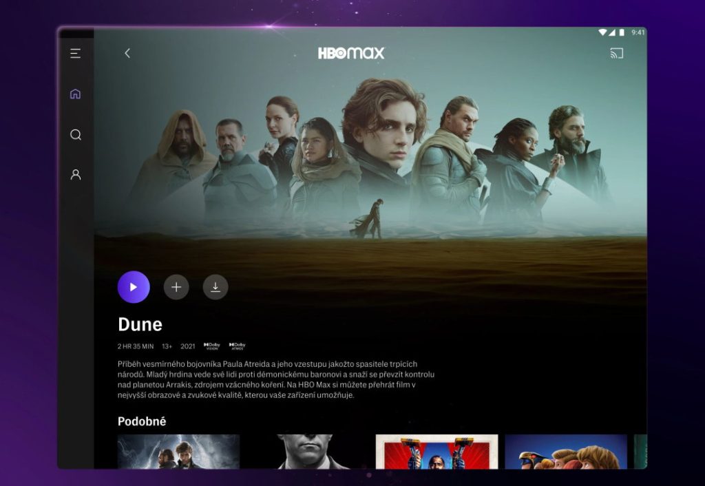 HBO Max ponúka aplikáciu pre Android a iOS. Do tabletu či smartfónu si uložíte obsah, ktorý môžete následne sledovať bez pripojenia do internetu