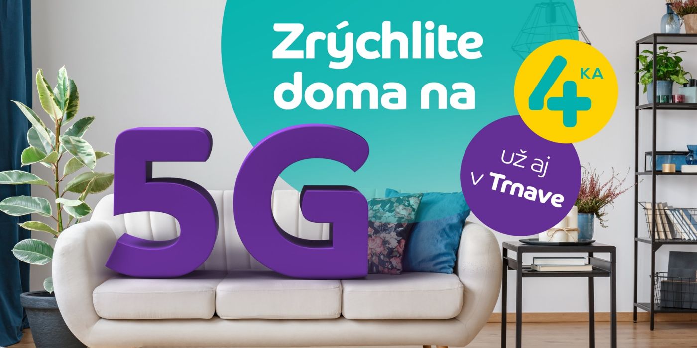 Fixný 5G internet od 4ky je k dispozícii v Trnave