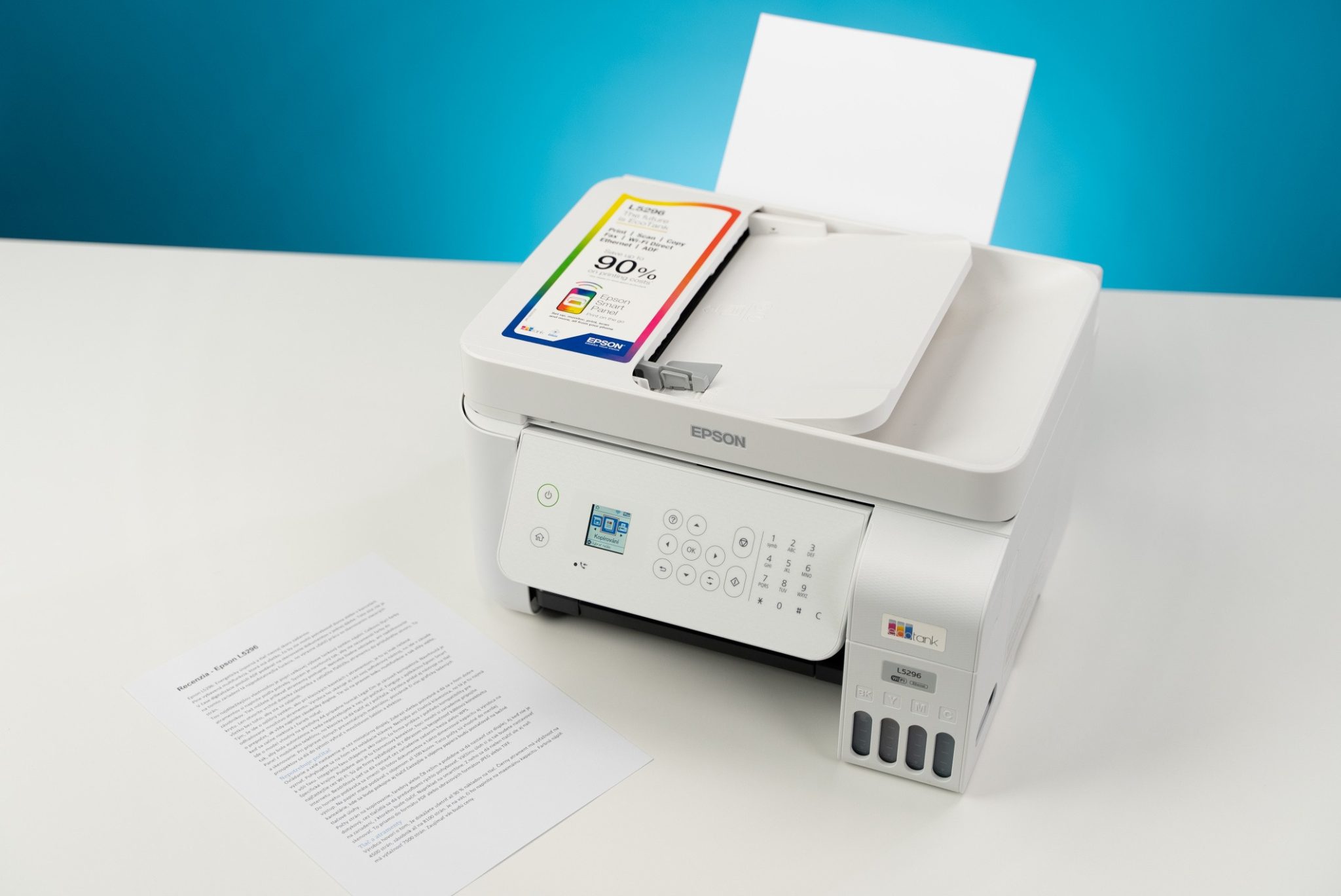 Epson EcoTank L5296: Energeticky úsporná a tlač naozaj skoro zadarmo (RECENZIA)