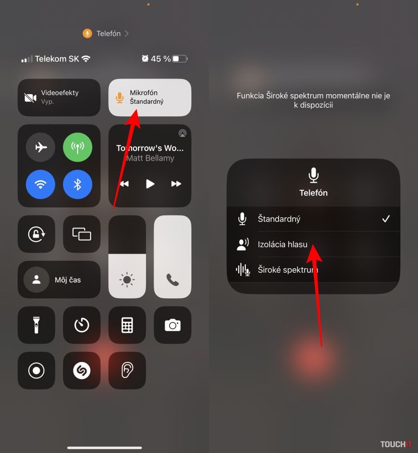 iPhone: Nastavenie funkcie Izolácia hlasu