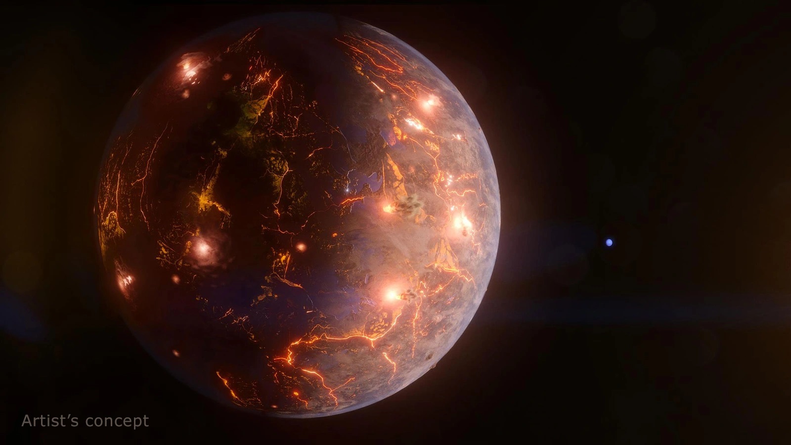 Astronómovia objavili exoplanétu veľkosti Zeme pokrytú sopkami