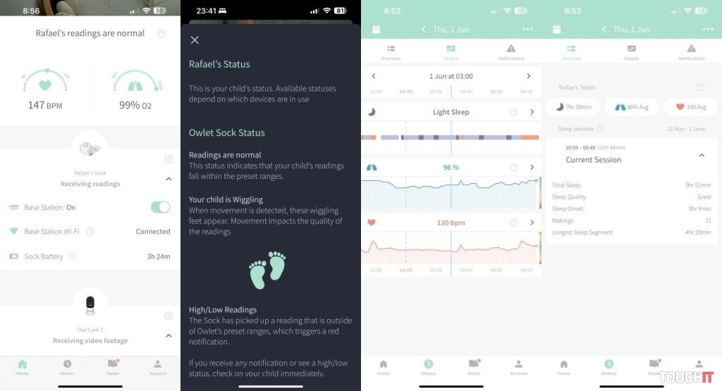 Mobilná aplikácia Owlet