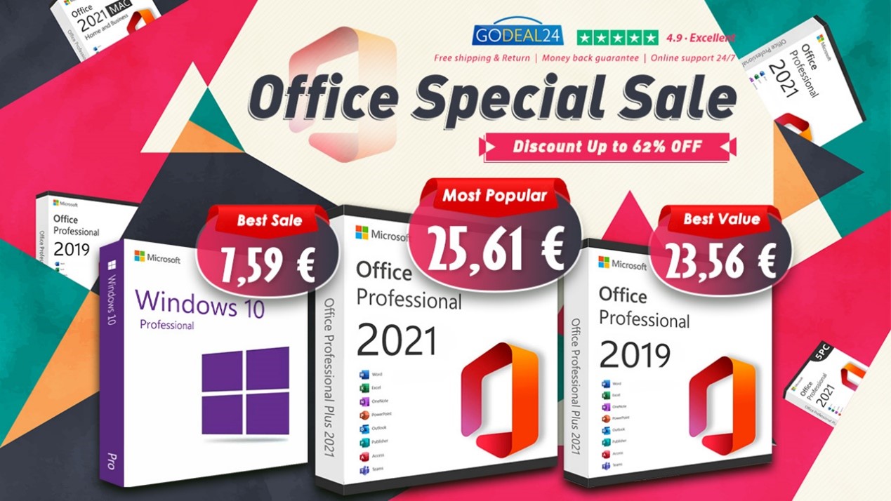 Ako získať originálnu a legálnu kópiu Office 2021 a Windows 10, Godeal vám poskytne niekoľko tipov
