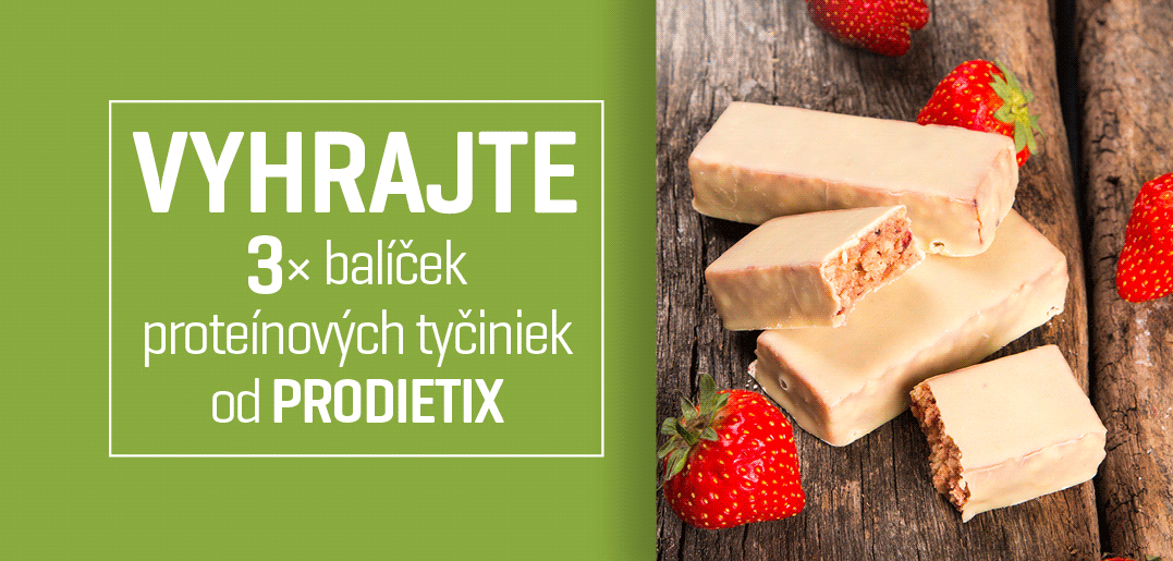 Vyhrajte 3x balíček proteínových tyčiniek od Prodietix