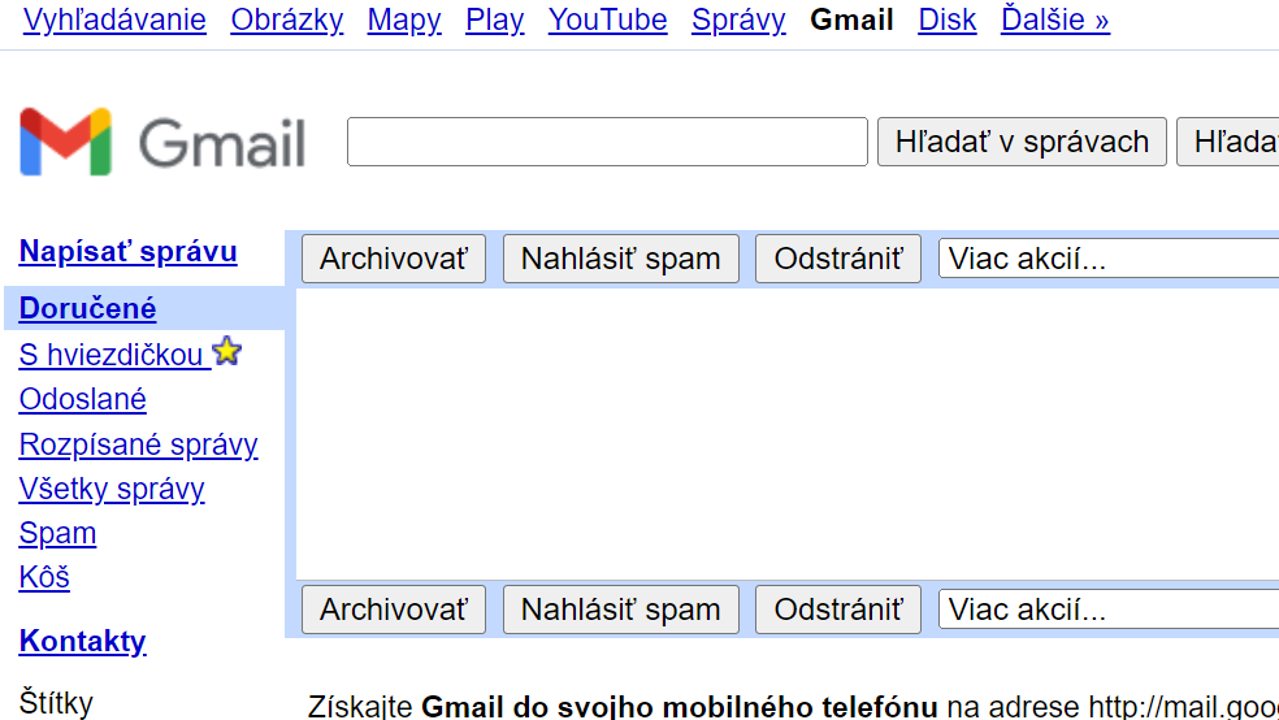 Gmail vypne základné rozhranie a nebude sa dať použiť ani voliteľne
