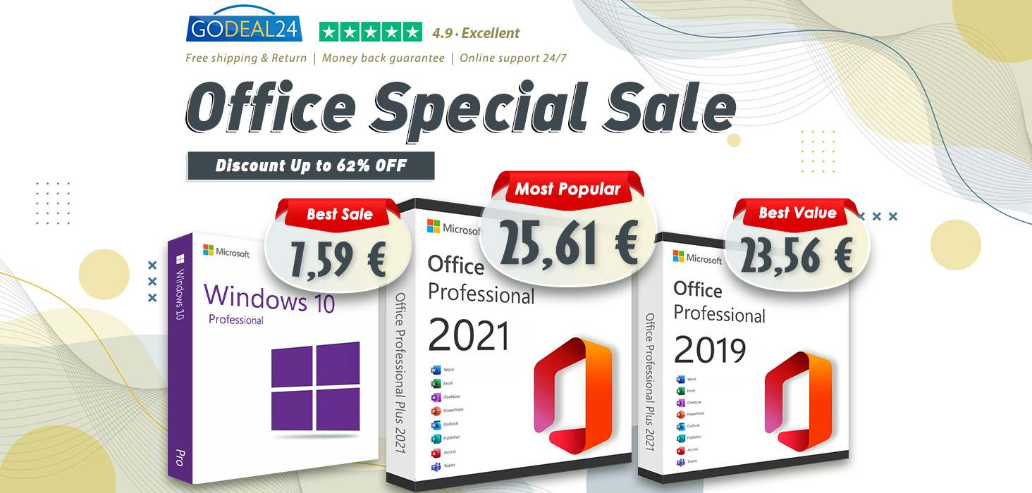 Veľké novinky: Doživotný Office 2021 stojí len 25,61 €. Pozrite si špeciálne ceny Godeal24!