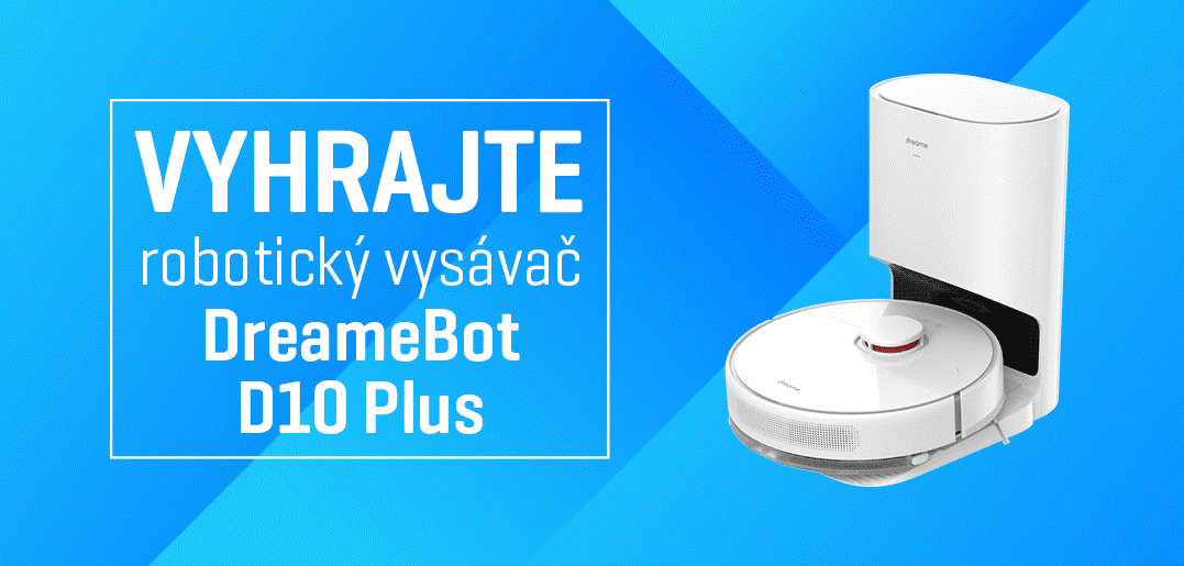 Vyhrajte robotický vysávač DreameBot D10 Plus
