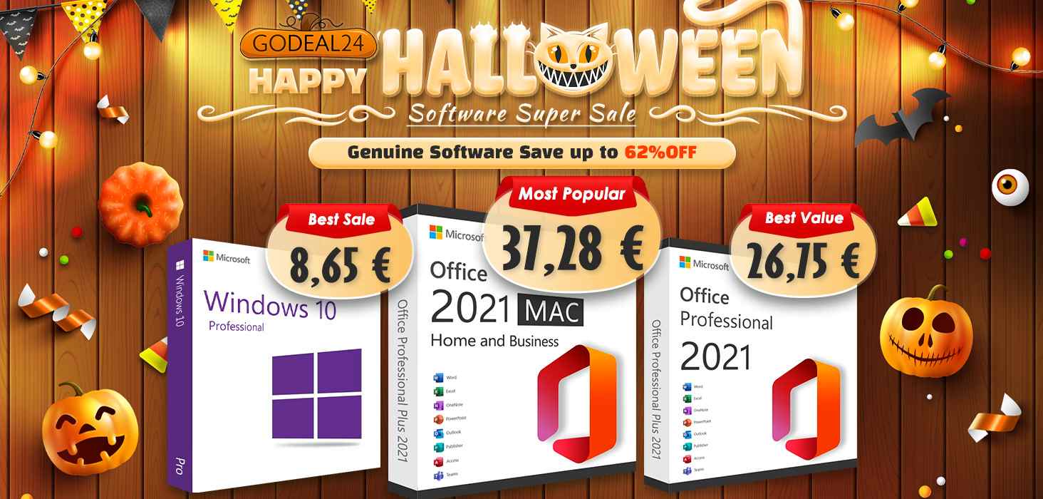 Halloweenská akcia: Microsoft Office 2021 Mac Lifetime Licence od Godeal24 je momentálne k dispozícii len za 37 €