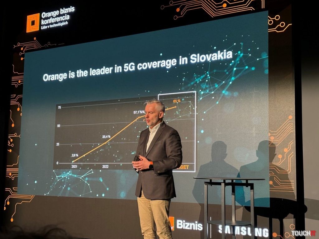 Mariusz Gatza, generálny riaditeľ spoločnosti Orange Slovensko, na Orange biznis konferencii 2023