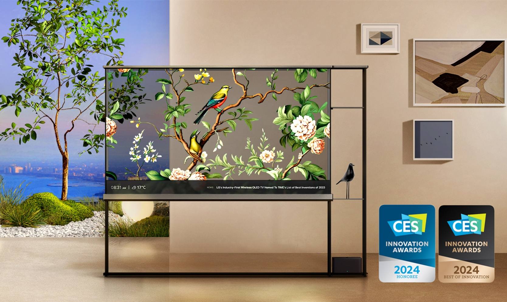 LG má priehľadný OLED televízor, ktorý sa môže vznášať v strede vašej obývačky. Bez káblov