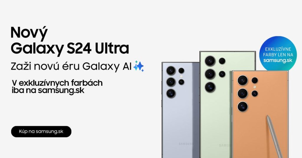 Len na e-shope samsung.sk získate najnovší Galaxy S24 v exkluzívnych farbách a k tomu ďalšie zaujímavé výhody