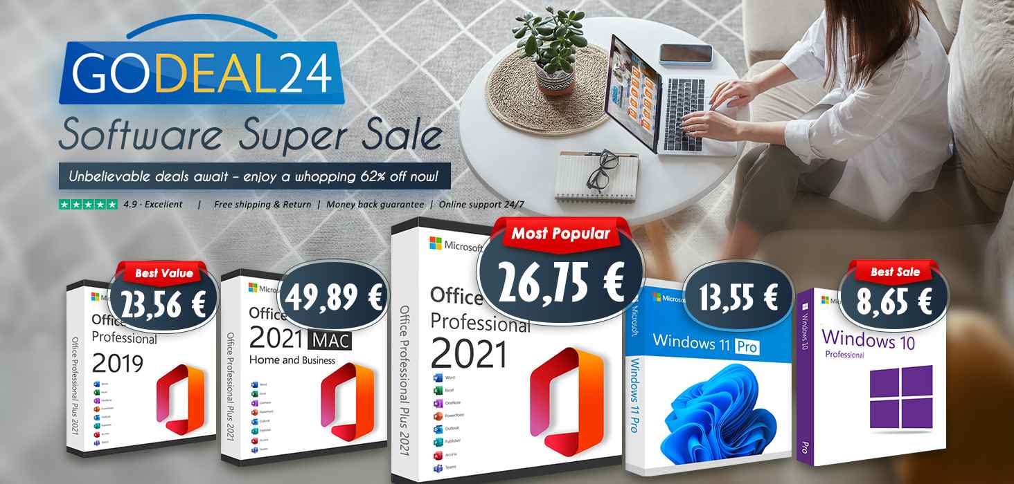 Doživotný prístup k balíku Microsoft Office 2021 a Windows 11 už od 15 €, resp. 10 € vo výpredaji softvéru Godeal24!