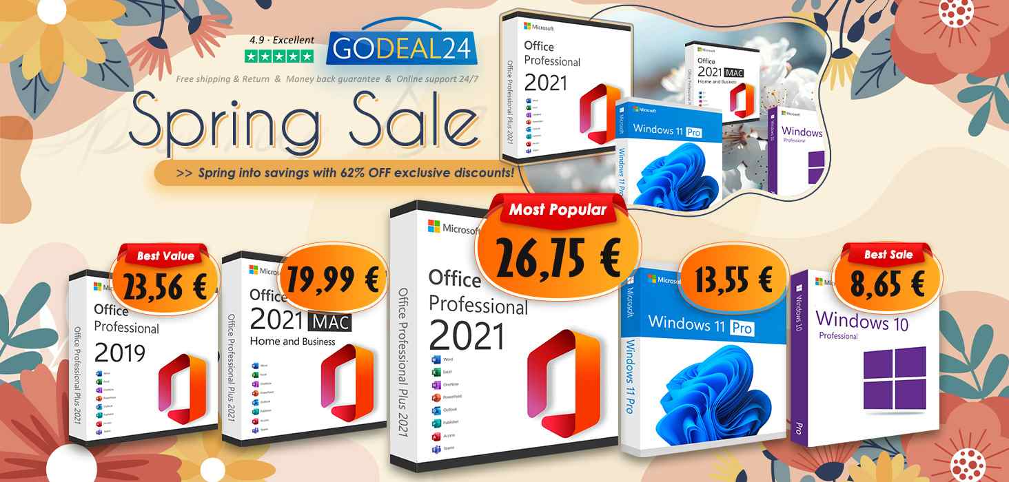 Vychutnajte si vylepšenú produktivitu na Windows s Microsoft Office 2021 na Godeal24, teraz pod 15€！