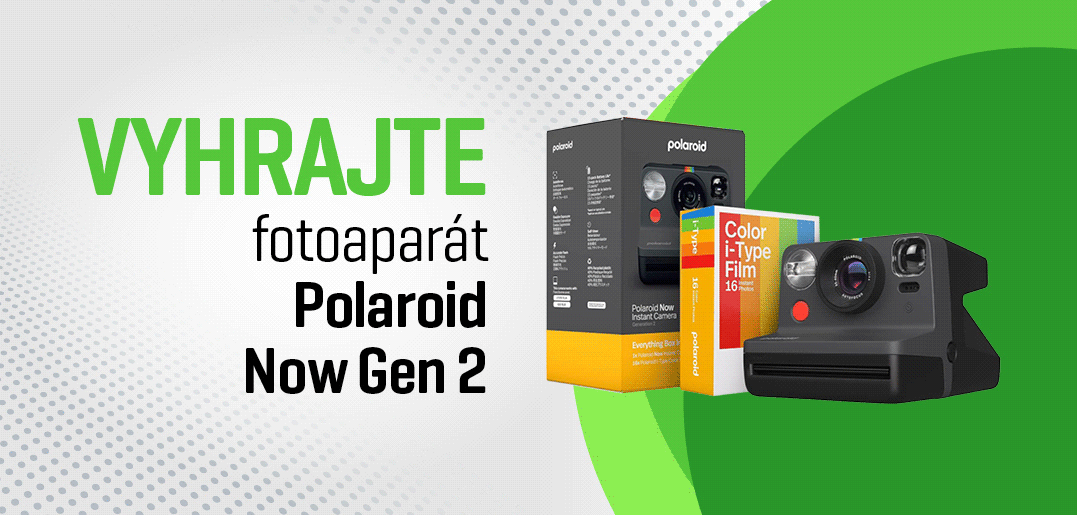 Vyhrajte fotoaparát Polaroid Now Instant Camera