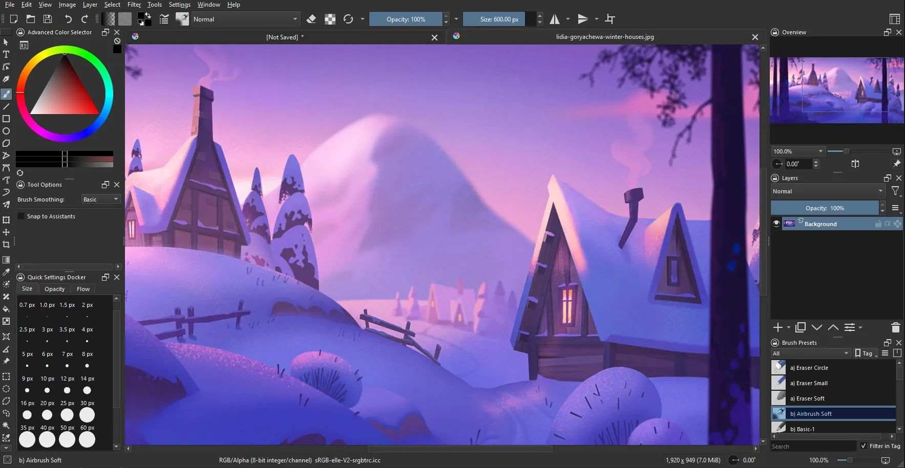 Krita ako náhrada za Photoshop a úplne zadarmo