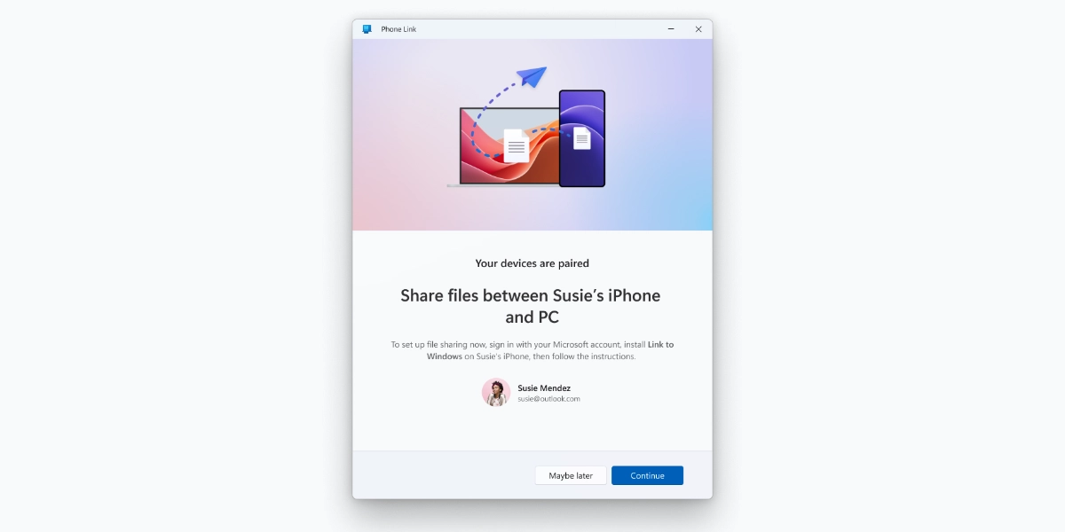 Microsoft predstavil vlastný AirDrop na posielanie súborov medzi iPhonmi a Windows počítačmi